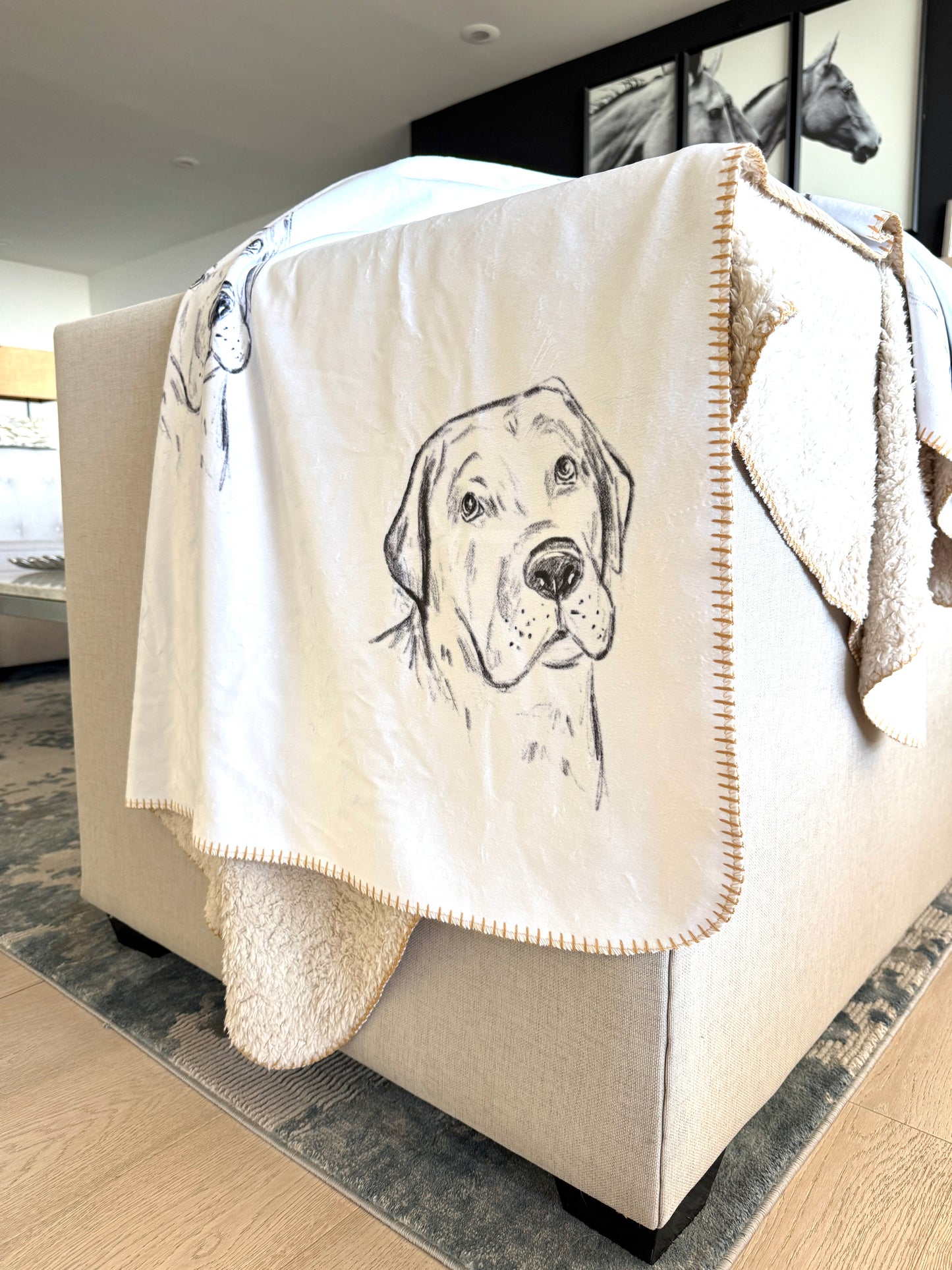 The Labrador Keepsake Custom Blanket